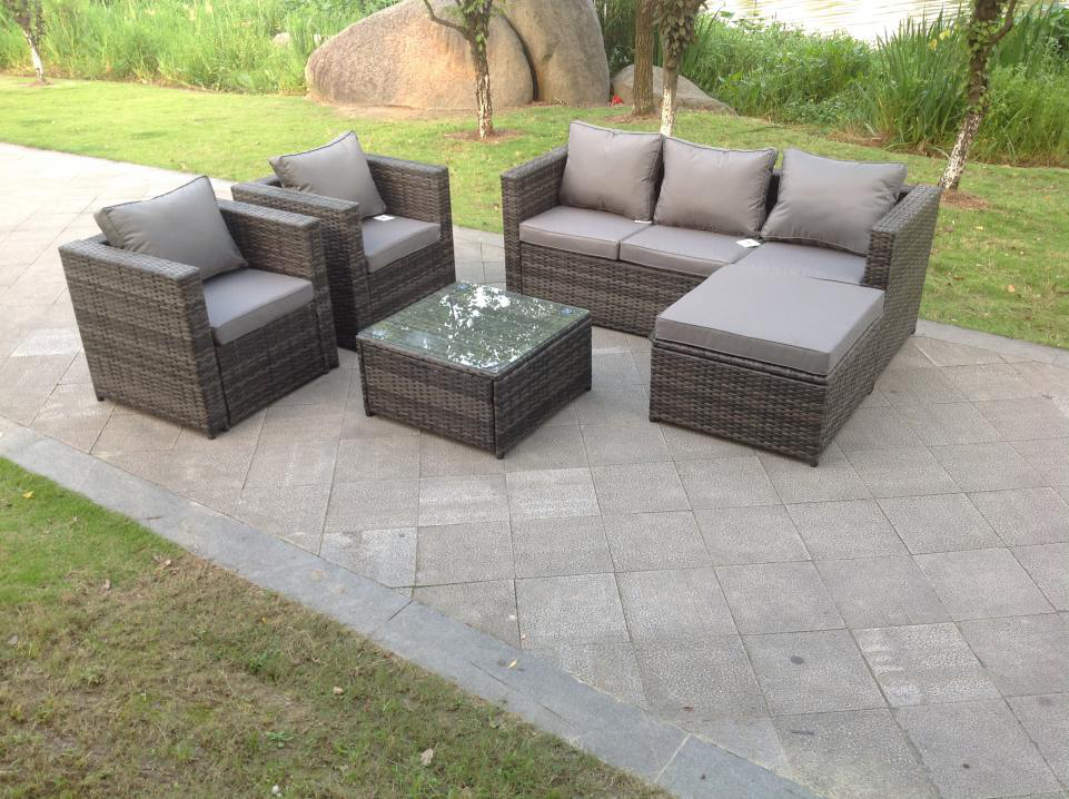 fimous 9 seater rattan